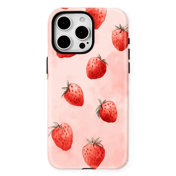 Strawberry iPhone 16 Pro Case - Front View