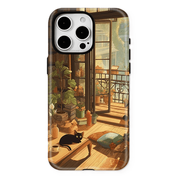Cute Cat House Case iPhone 16 Pro - View 1